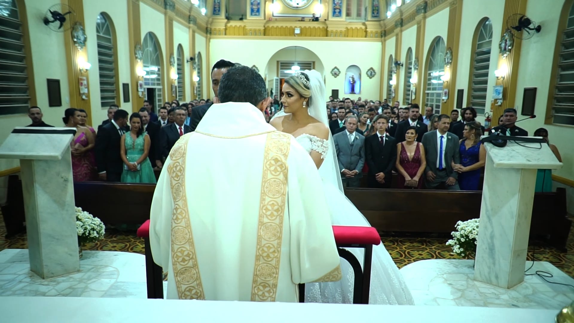 Aline + Alan - Paroquia São Sebastião - Franca