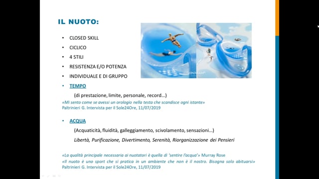 La psicologia del nuoto. Consapevolezza del corpo ed emozioni del nuotatore