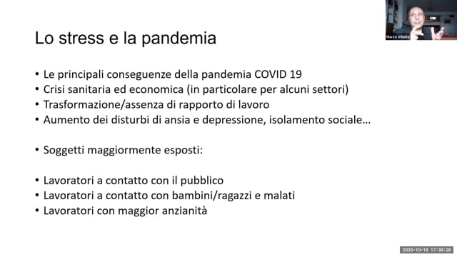 I rischi psicosociali nelle organizzazioni, dai fondamenti all’impatto del Covid-19