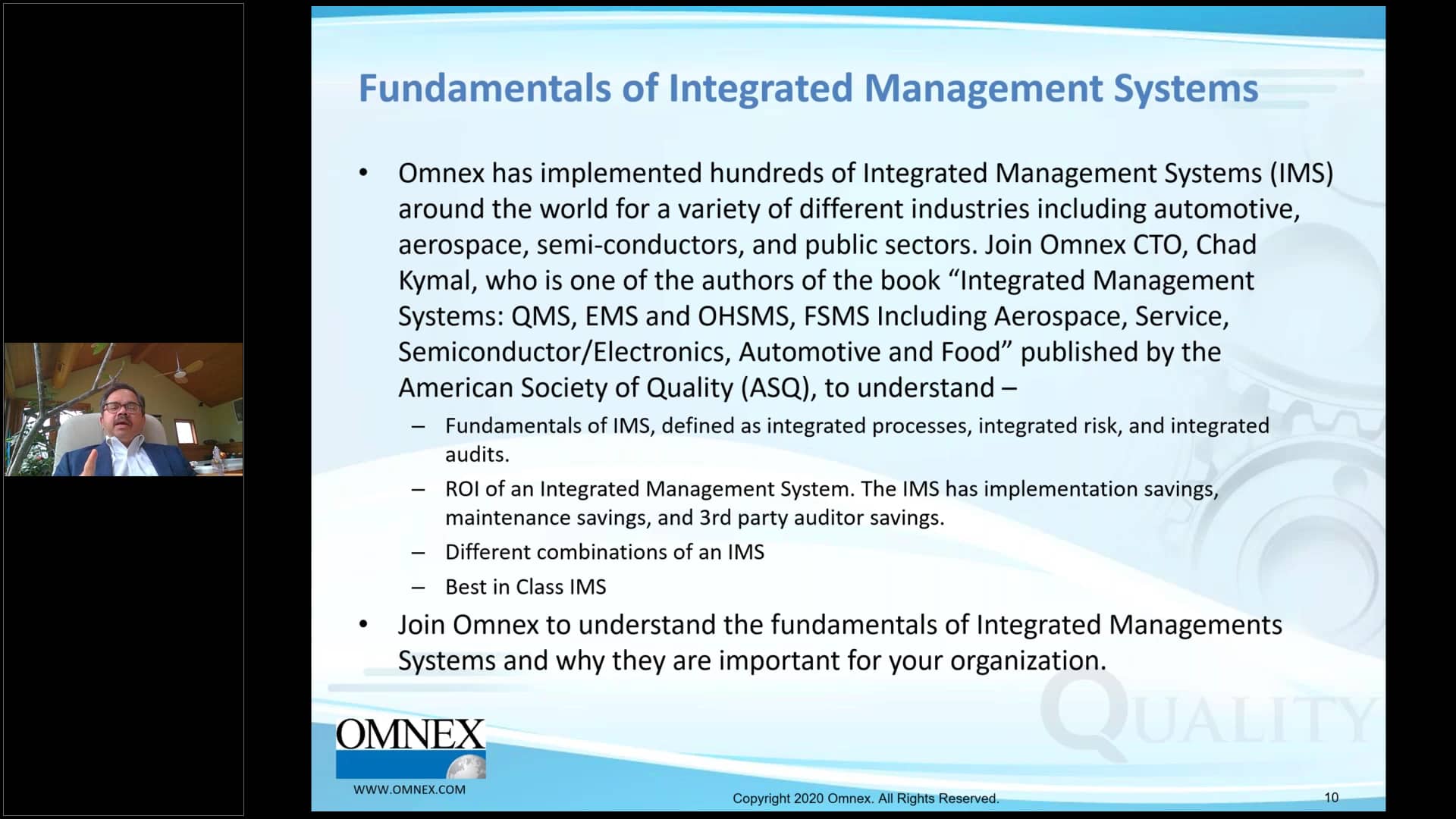 Fundamentals of Integrated Management Systems on Vimeo