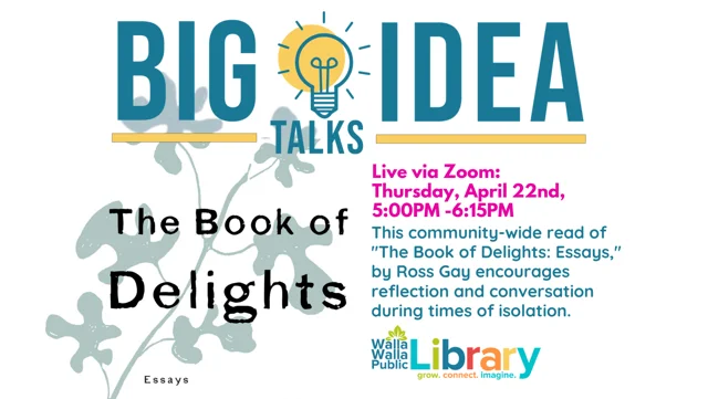 Big Idea Talks  Walla Walla Public Library