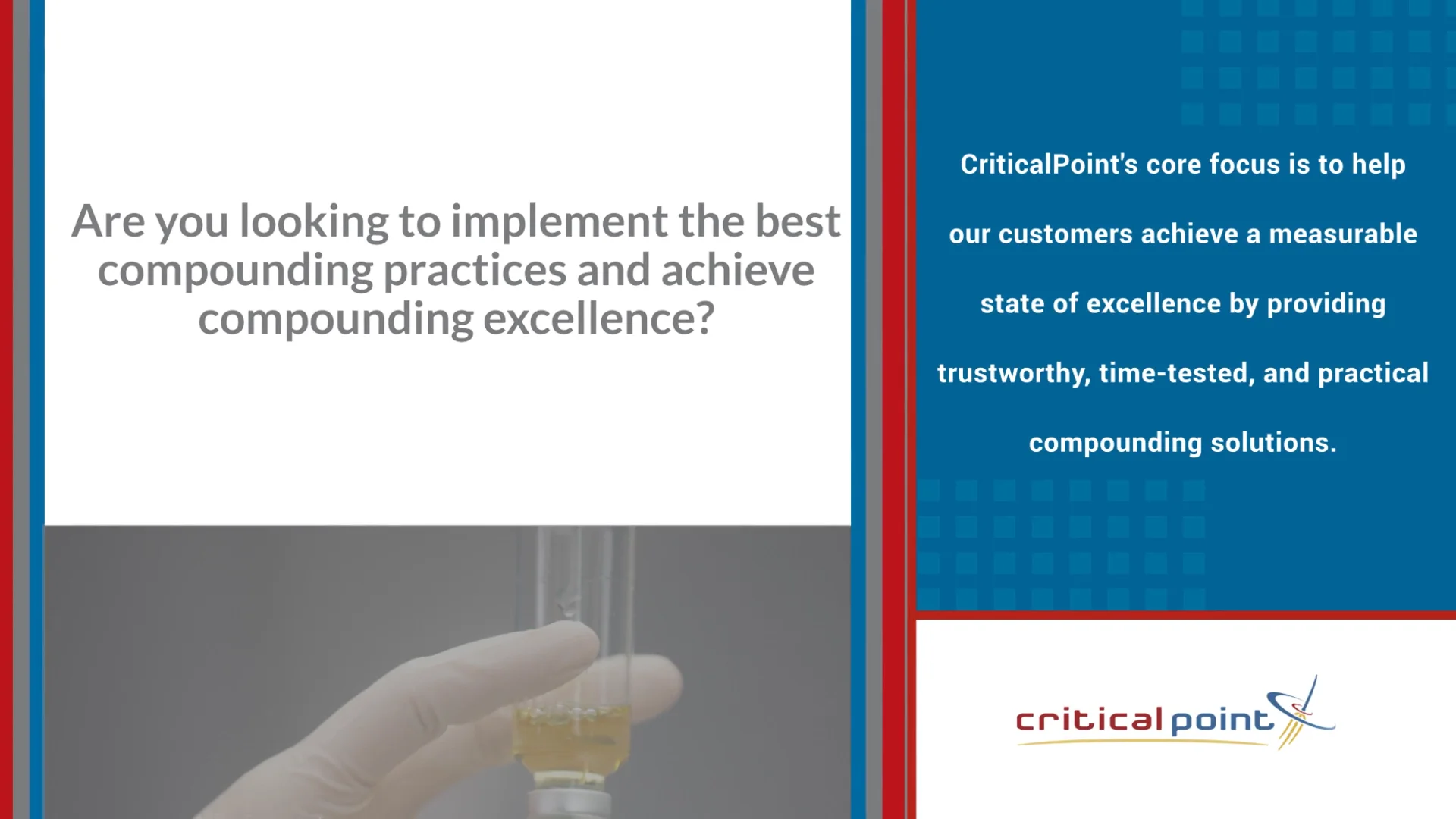 CriticalPoint, Are You Looking to Implement The Best Compounding  Practices?