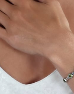 Video: 925 Sterling Silver Peridot Bracelet