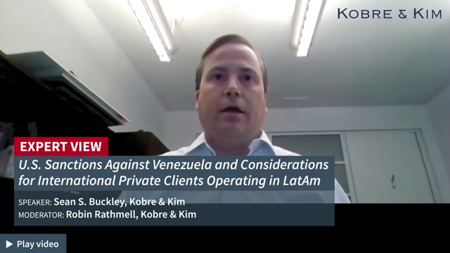 WEALTH TALK: Private Client Series With Kobre & Kim - A Focus On US Sanctions Against Venezuela placholder image