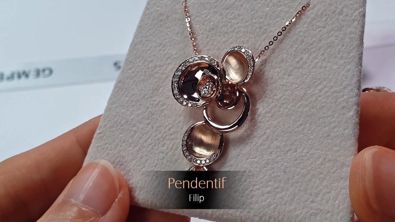 Ciondolo Filip - Oro Rosa & Diamanti | Gemperles