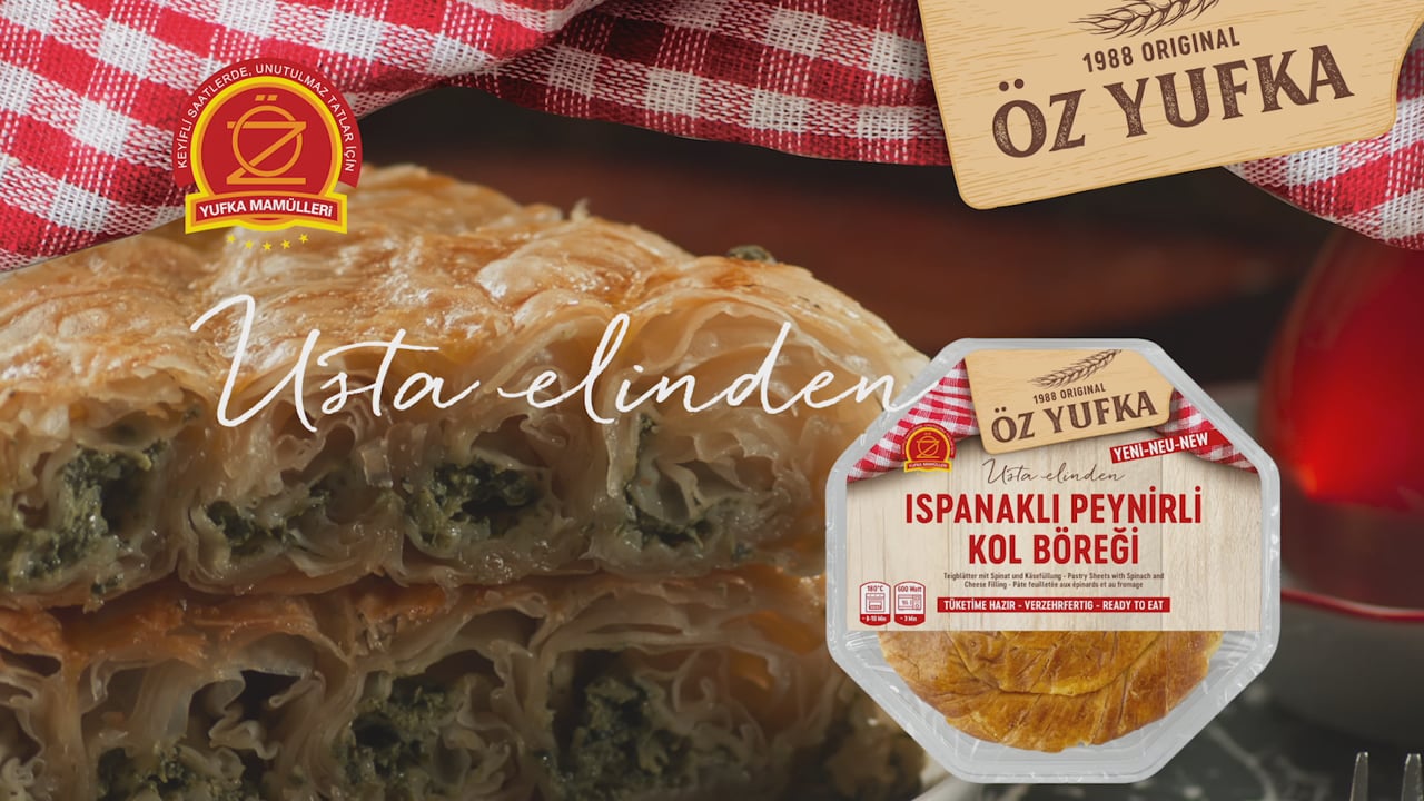 Öz Yufka Ispanaklı & Peynirli Kol Böreği