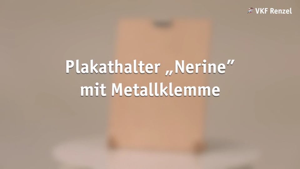 63-0194-1 Plakathalter Nerine mit Metallklemme