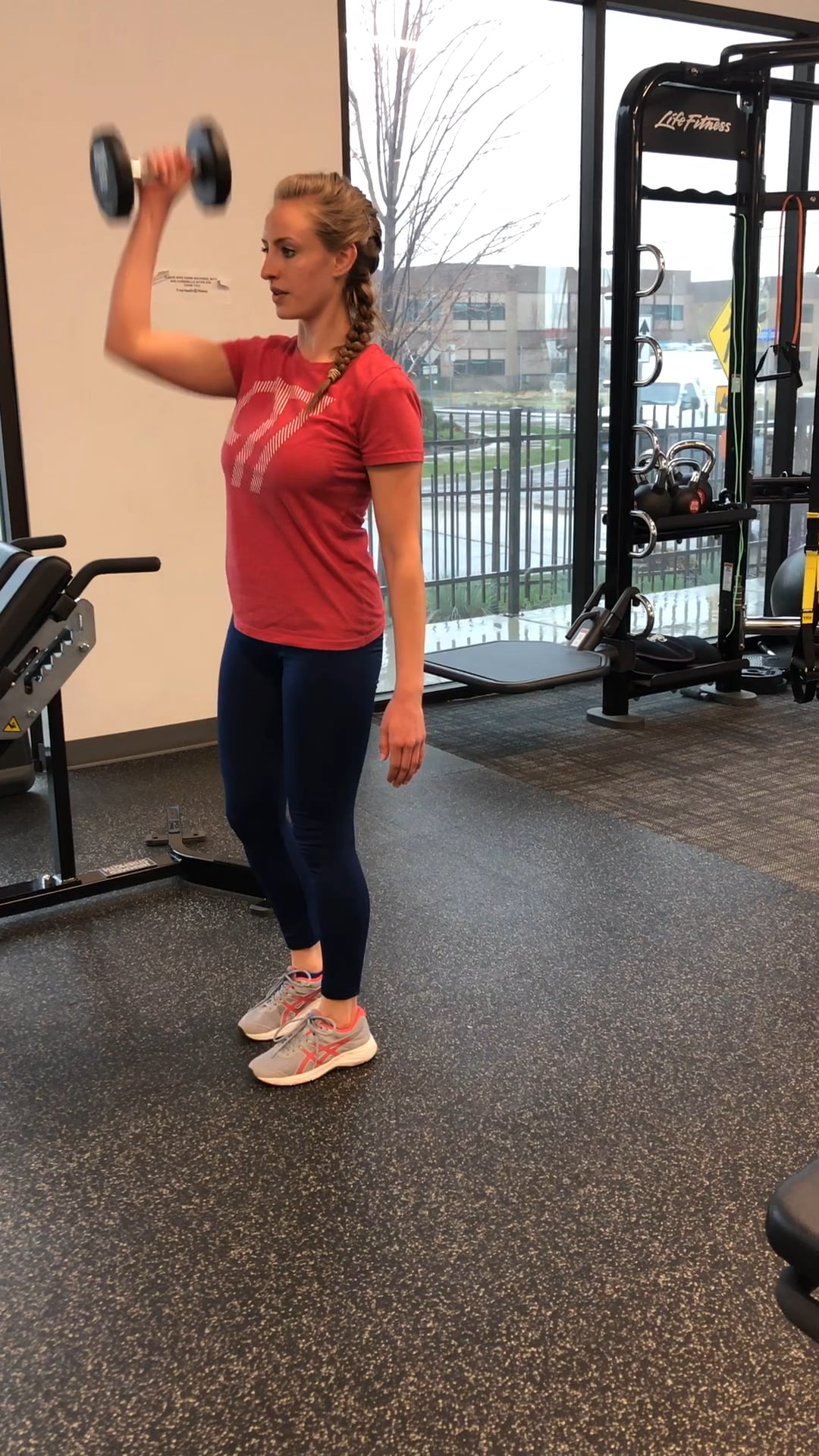 Lunge to Upright row and press on Vimeo