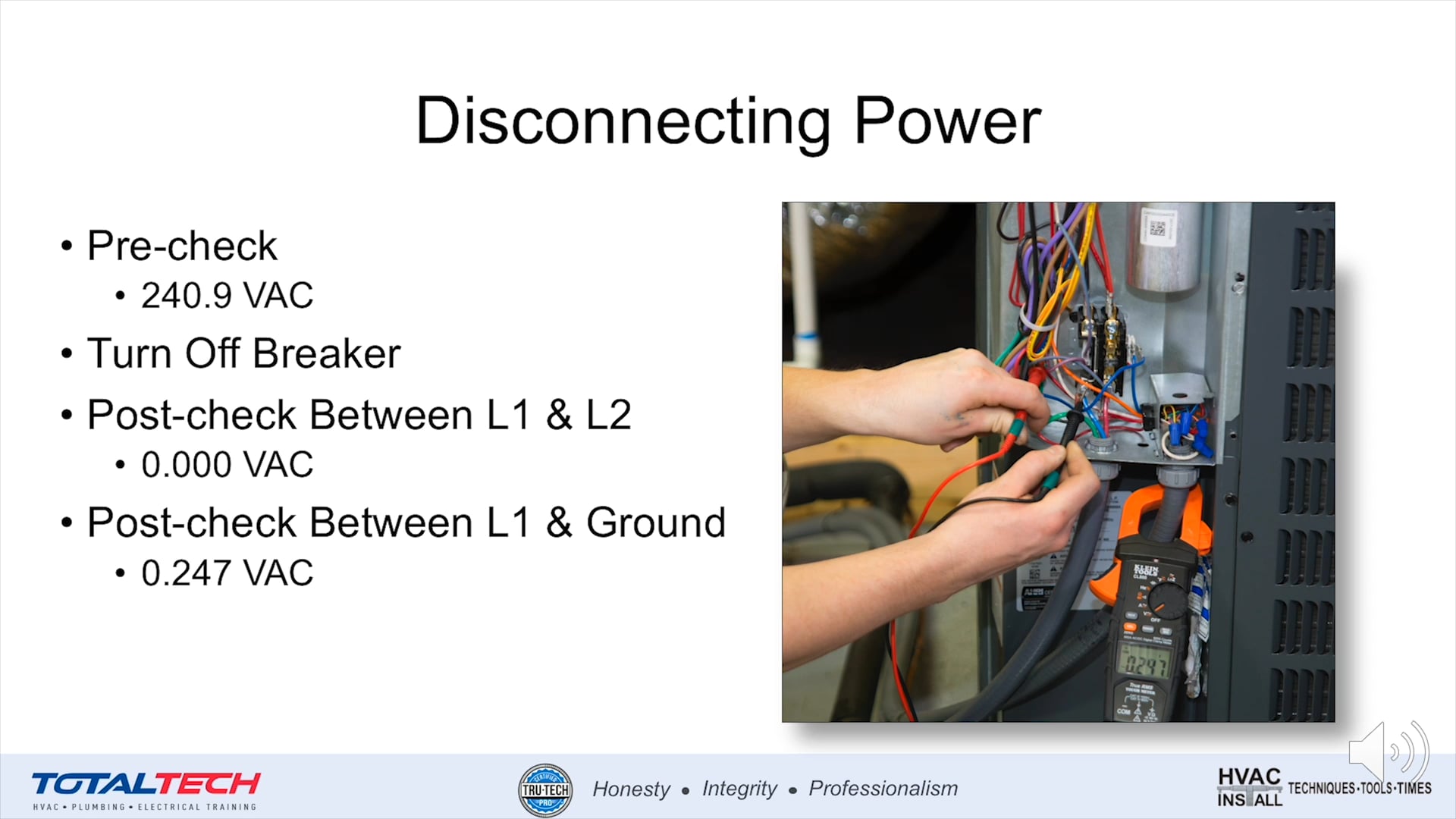 Installation-Disconnecting Power