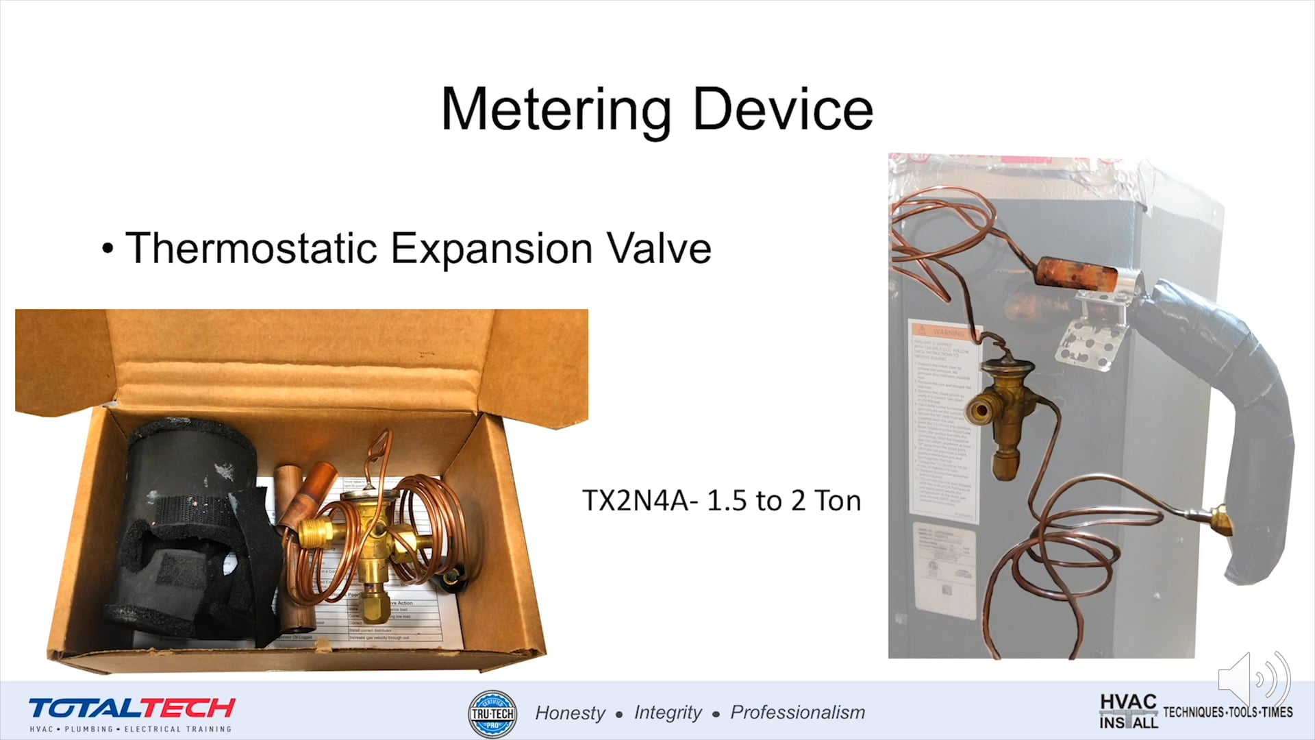 Installation-Thermostatic Expansion Valve Sizing