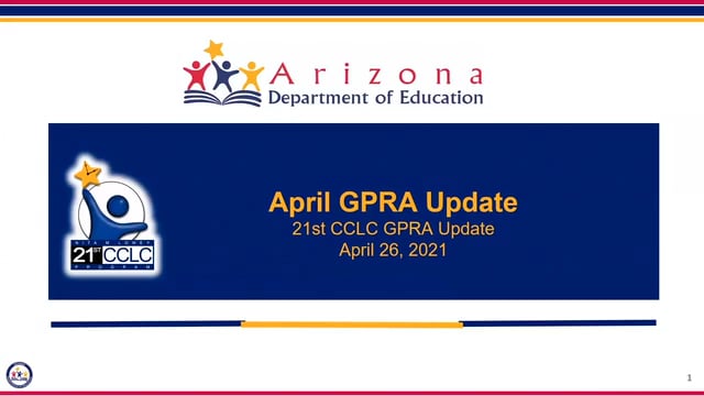 GPRA update video April 2021