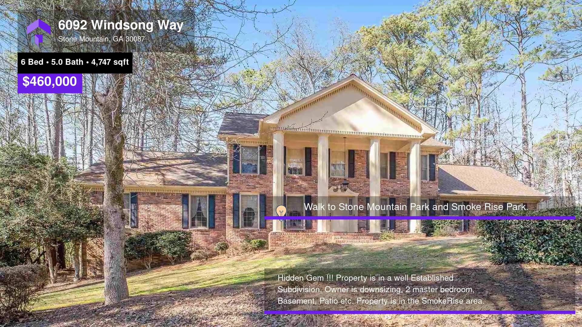 460,000 SingleFamily Home for sale 6092 Windsong Way, Stone