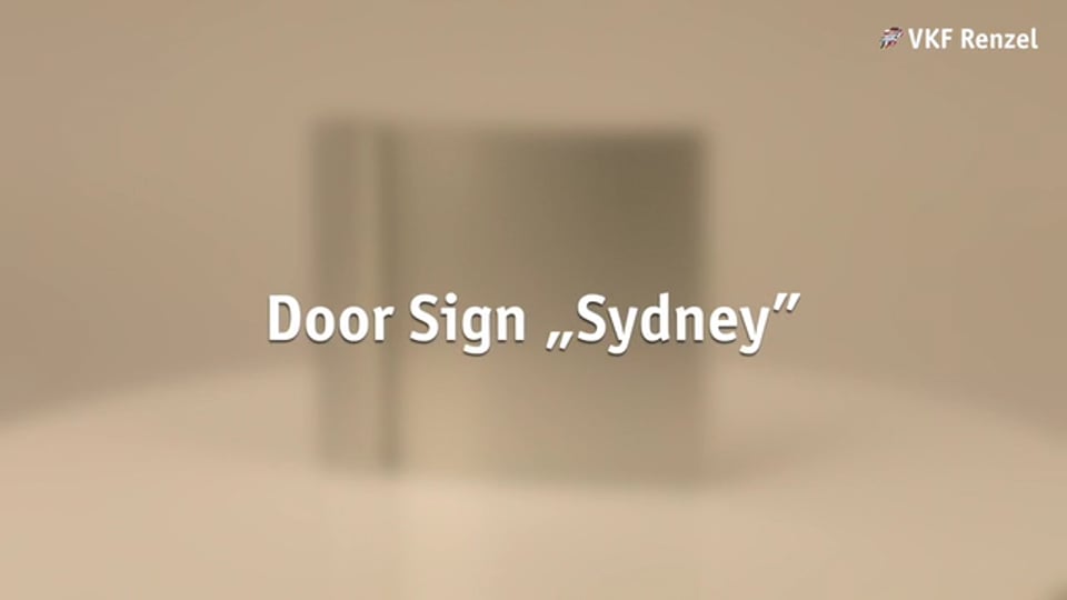 12-0075-1 Türschild „Sydney“