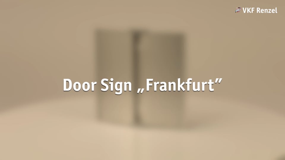 12-0077-7 Türschild „Frankfurt“