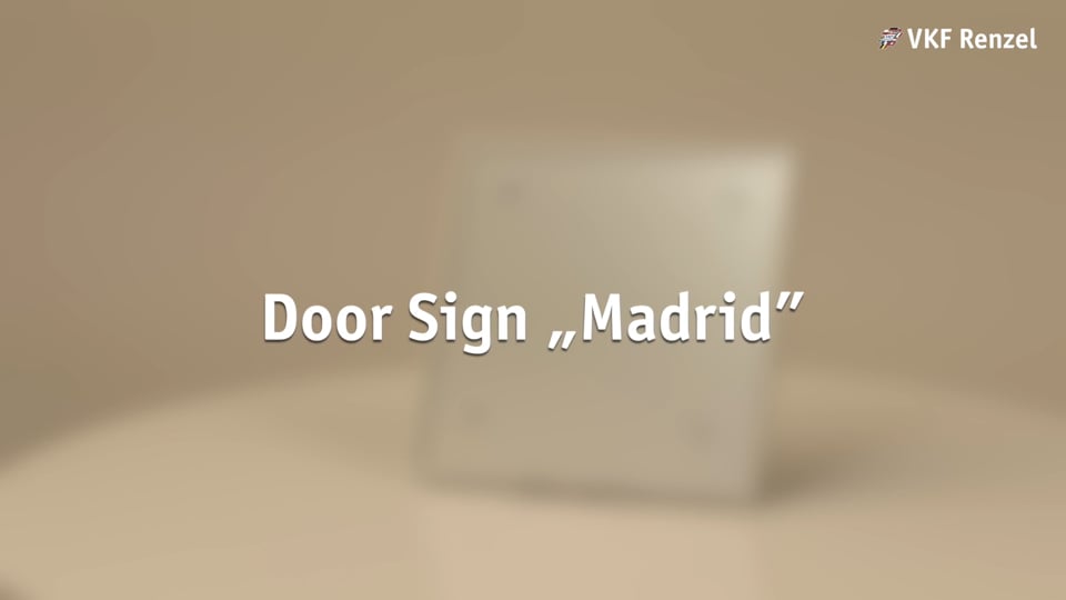 12-0440-1 Türschild „Madrid“