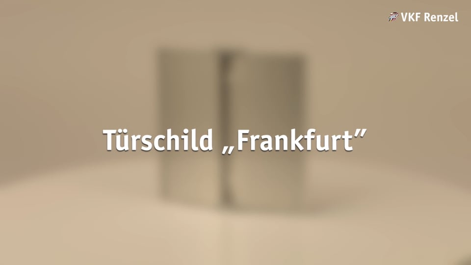 12-0077-7 Türschild „Frankfurt“