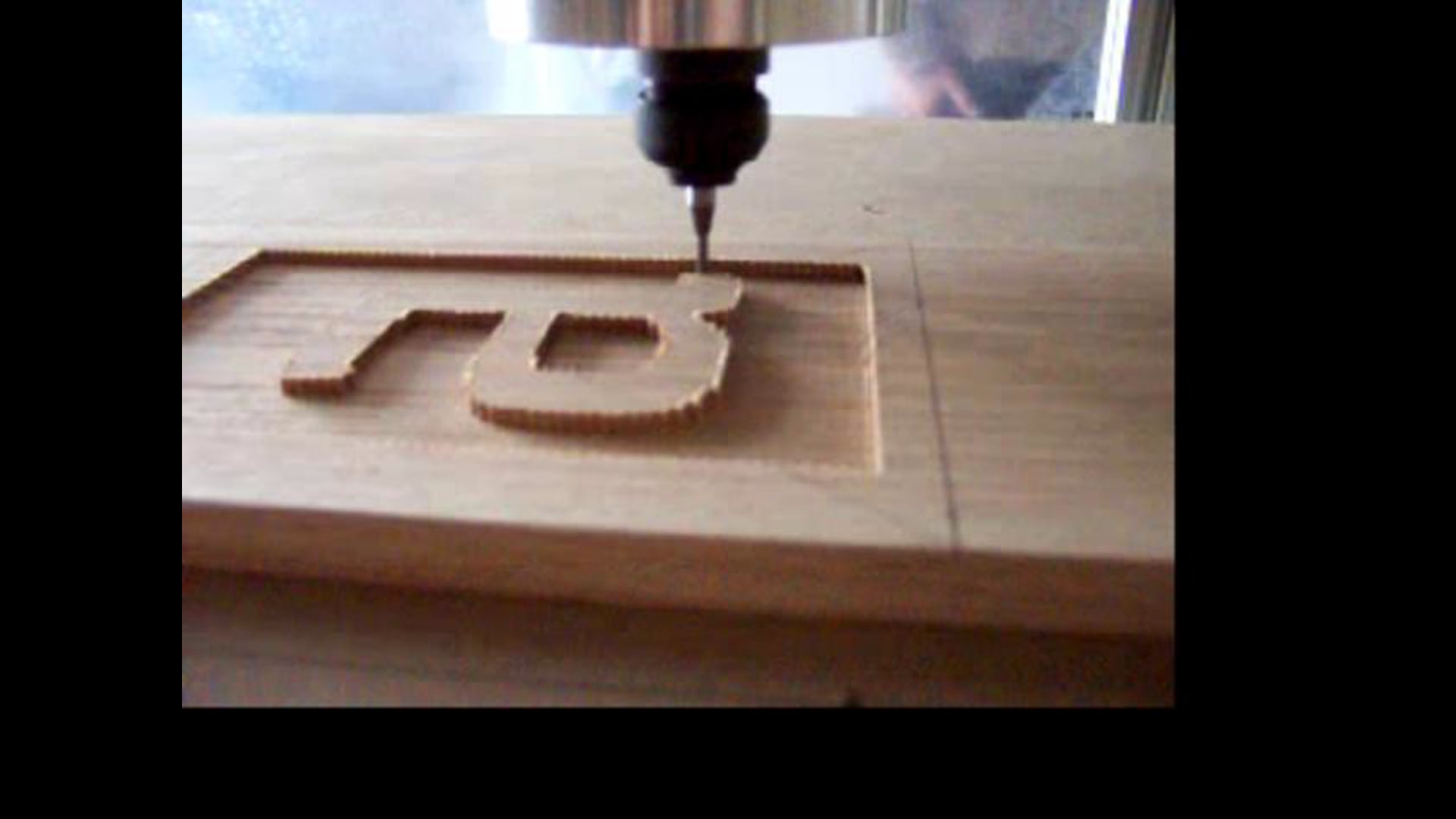 CNC Router Cutting Wood Type Letter