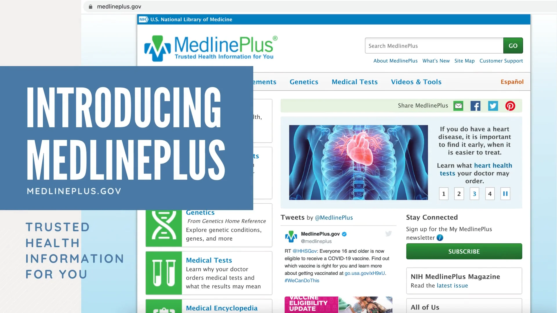 Introducing MedlinePlus on Vimeo