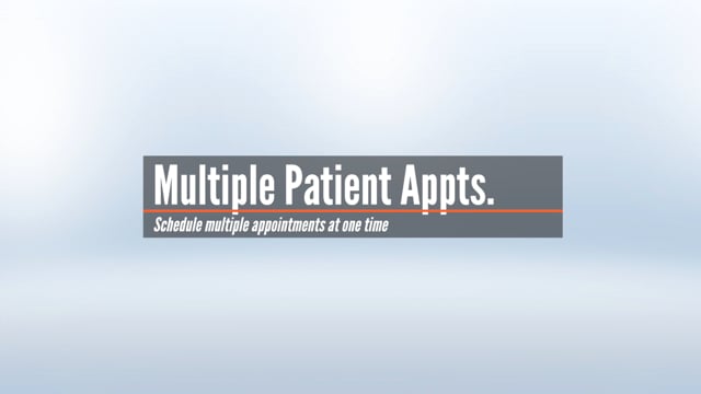 Multiple Patient Appointments