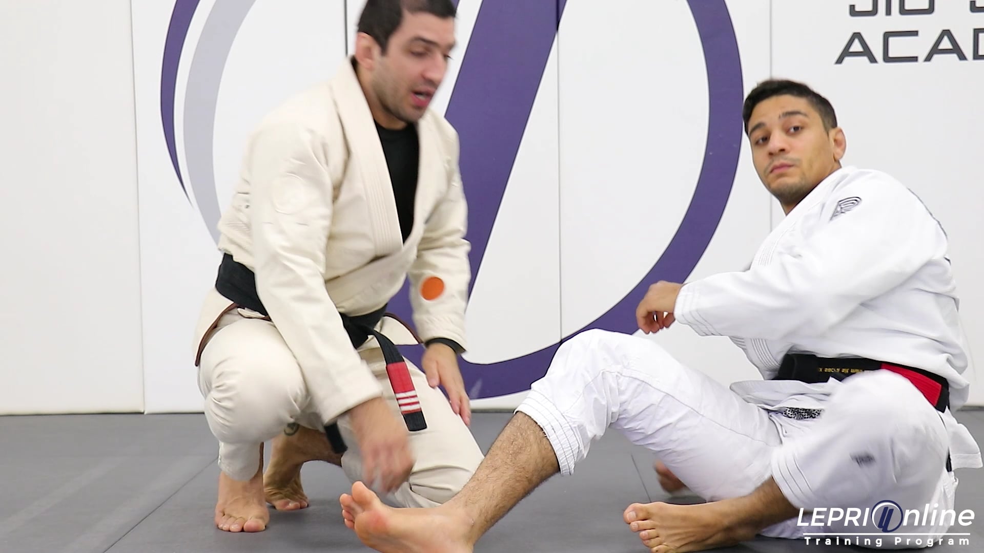 Lepri BJJ Online Training Straight Ankle Lock Escape when in One Leg X Var