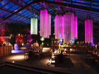 An evening Botanical- themed wedding at  The Glass House on ANRÀN.