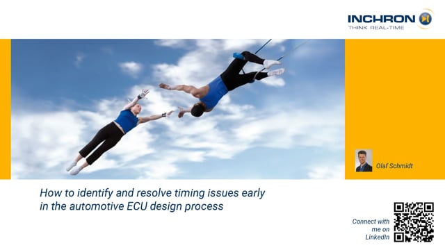 How to identify and resolve timing issues early in the automotive ECU design process