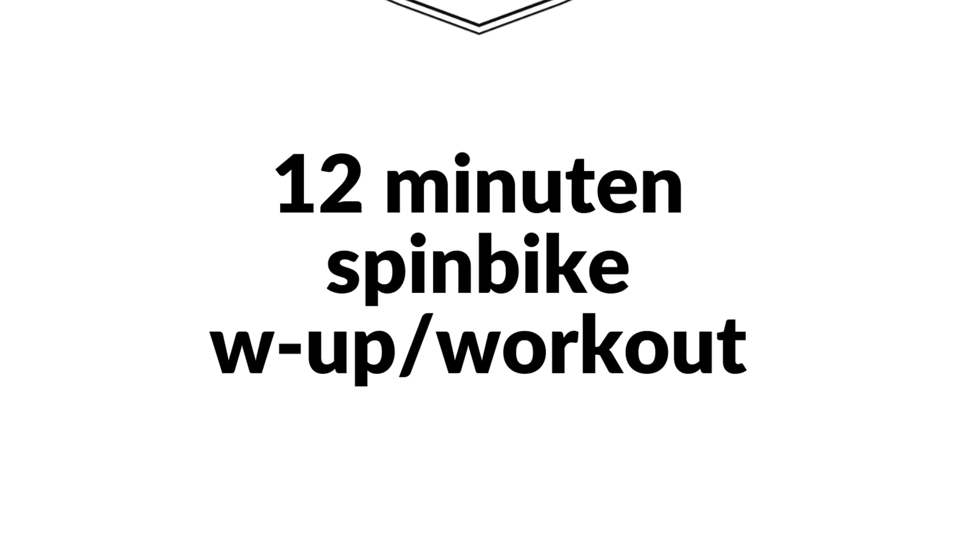 12 minuten spinbike Warming-up/Workout - Yaël 1