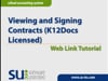Viewing and Signing Contracts