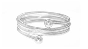 Italian Sterling Silver Flexible Four-In-One NecklaceBracelet