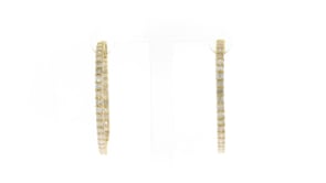 3.00 ct. t.w. Diamond Inside-Outside Hoop Earrings in 14kt Yellow Gold