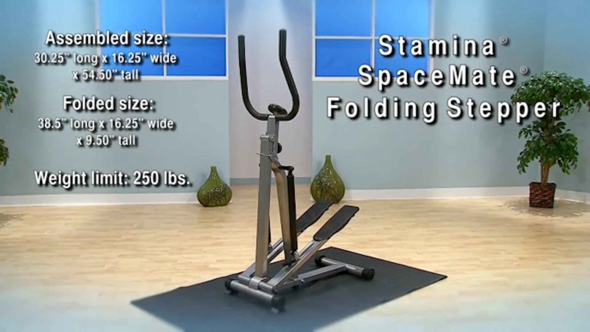 Stamina space saving folding steppers sale