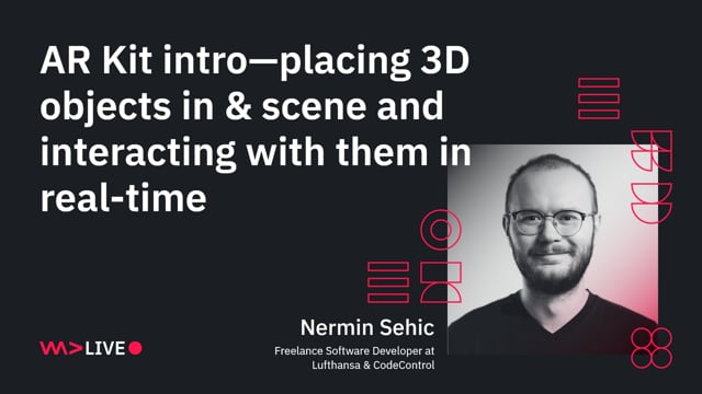 AR Kit intro - placing 3D objects in a scene and interacting with them in real-time