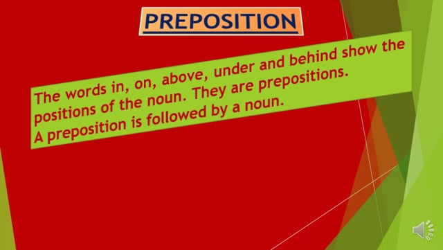 Grammar Preposition