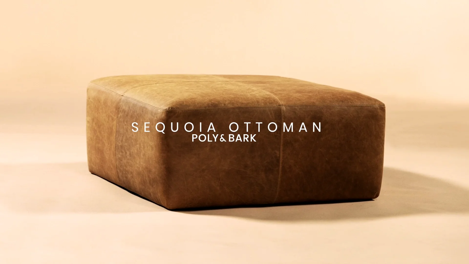 Cognac 2024 tan ottoman