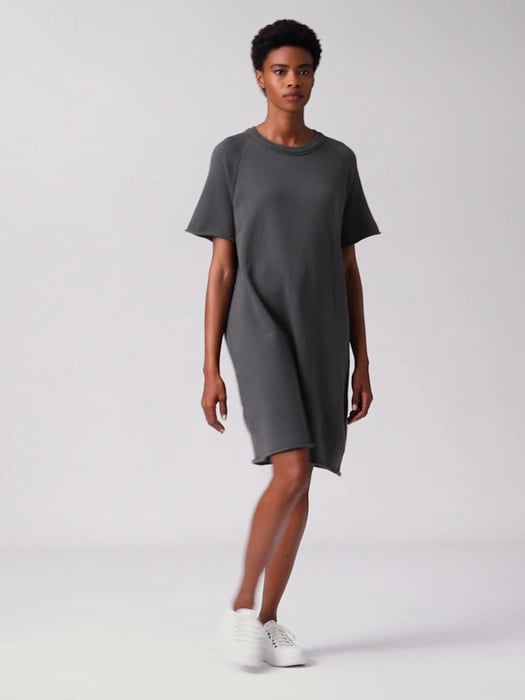 Organic Cotton French Terry Dress | EILEEN FISHER Organic Cotton French Terry Dress | EILEEN FISHER