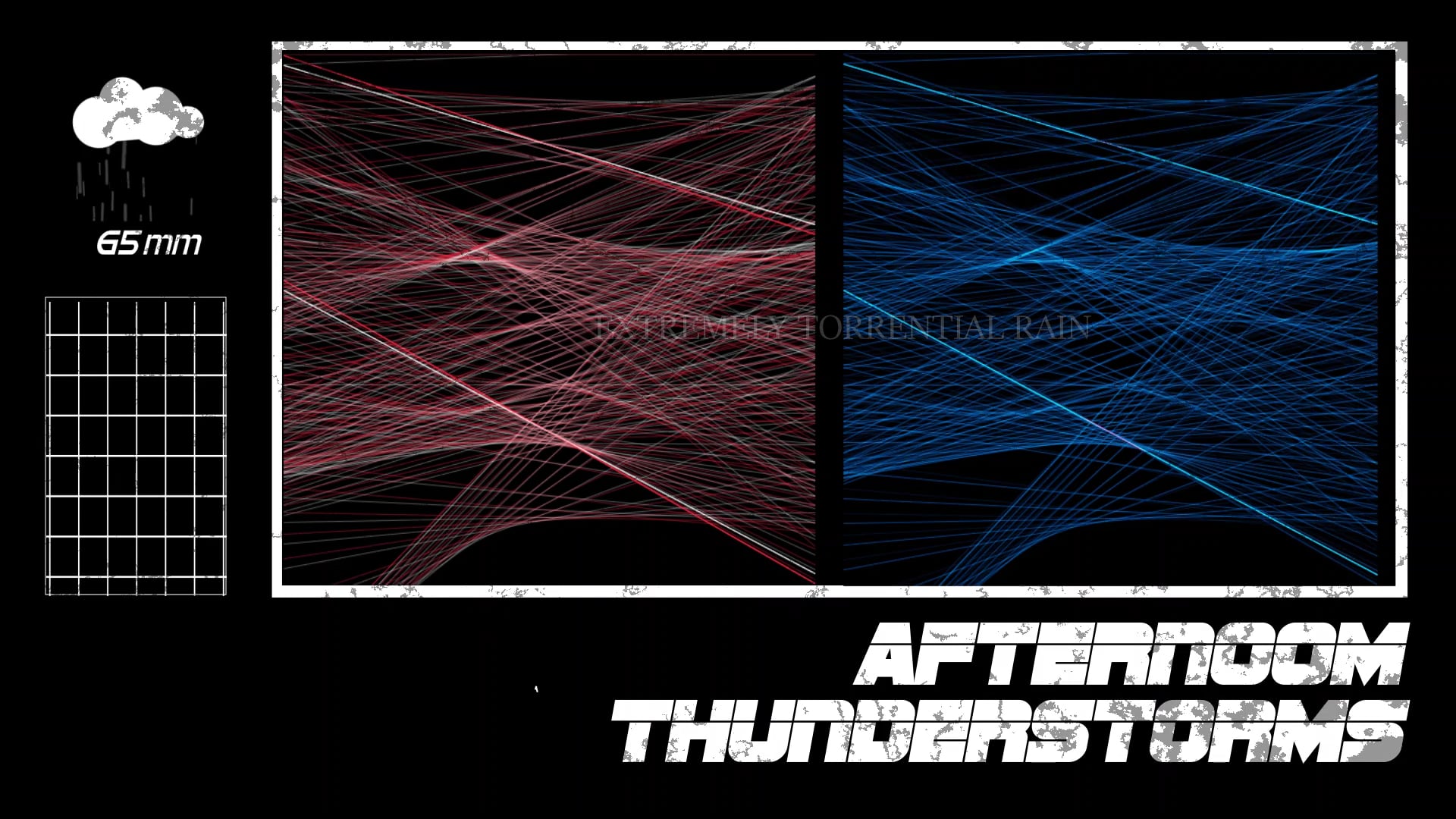 Afternoon thundershower｜午後雷陣雨｜motion graphic