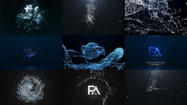 créer une intro vidéo de votre logo avec des effets aquatiques
