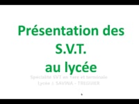 Spécialité S.V.T