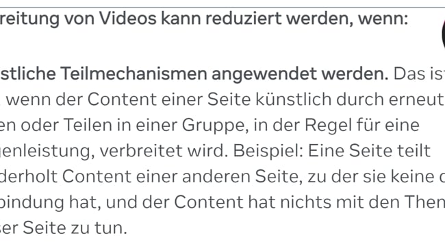 FB Aussage: Wie kannst du Verbreitung reduzieren? Teil 1