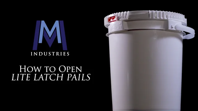 Plastic Pail - 2.5 Gallon Life Latch NG PailM&M Industries - Ultimate Pail  & Packaging Solutions