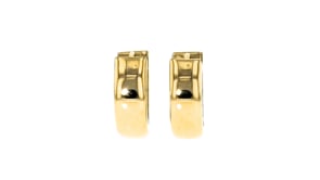 Italian 18kt Yellow Gold Huggie Hoop Earrings. 12