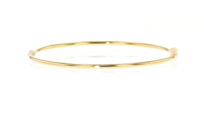 Italian 14kt Yellow Gold Hinged Bangle Bracelet