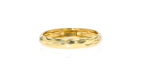 Italian 14kt Yellow Gold Diamond-Cut Ring