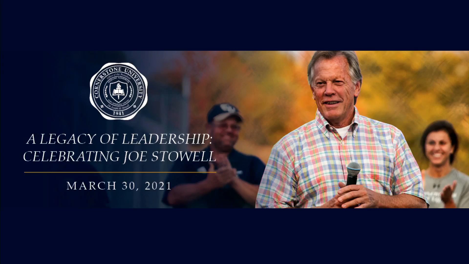 Interview With Dr. Joe Stowell A Legacy of Leadership on Vimeo