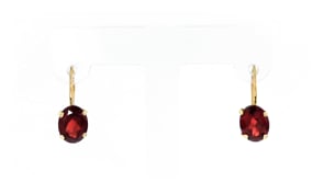 3.00 ct. t.w. Garnet Drop Earrings in 14kt Yellow Gold