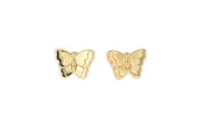 Child's 14kt Yellow Gold Butterfly Earrings
