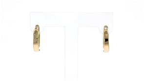 14kt Yellow Gold Huggie Hoop Earrings. 12