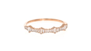 20 ct. t.w. Baguette Diamond Ring in 14kt Rose Gold