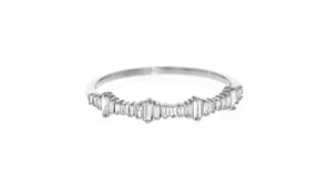 20 ct. t.w. Baguette Diamond Ring in 14kt White Gold