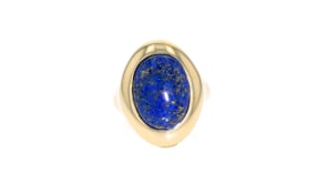 Andiamo 14kt Yellow Gold and Lapis Ring